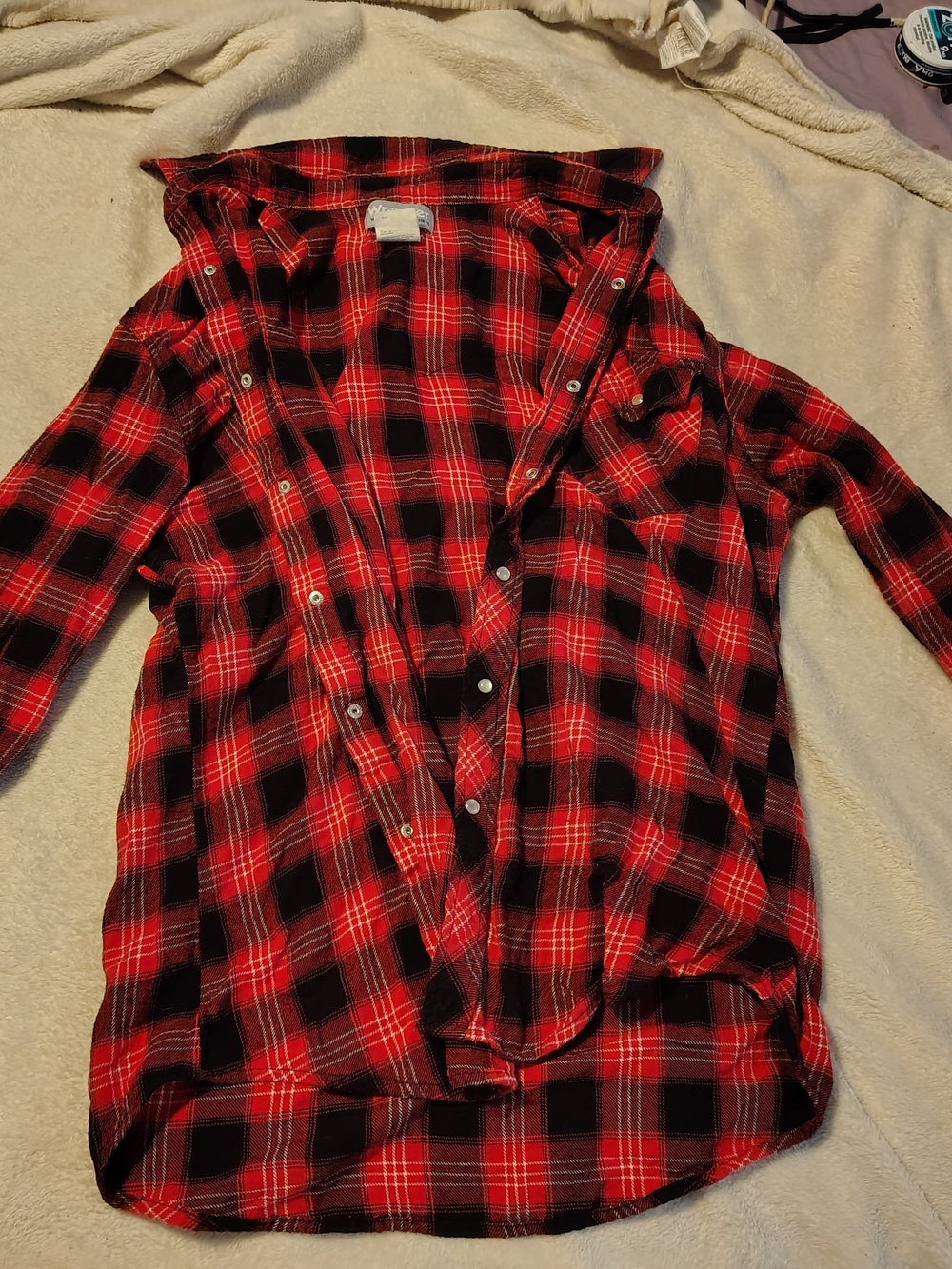 Women's Wrangler Red And Black Button Down For Sale!